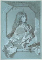 Portret van de schilder Sébastien Bourdon