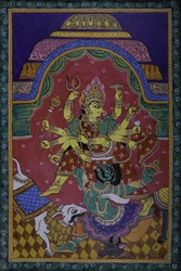 Durga verslaat de demon