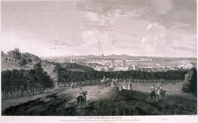 Uitzicht vanaf Greenwich Park, Londen