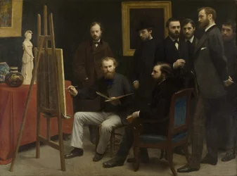 Een studio in Les Batignolles, 1870