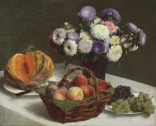 Bloemen en vruchten, 1865