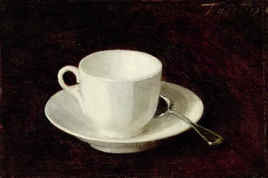 Witte kop en schotel, 1864