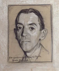 Portret van Ramon Perez de Ayala (1888-1962), Spaanse schrijver en journalist