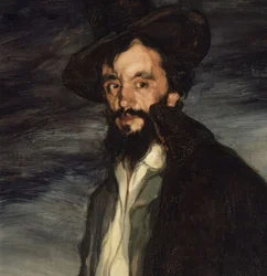 Detail portret van schilder Pablo Uranga – 1905