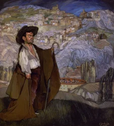 De dwerg Gregorio „El Botero” in Sepúlveda - 1908