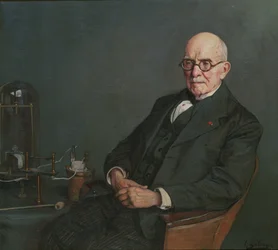 Portret van de natuurkundige Édouard Branly 1844-1940, ca. 1920