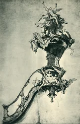 Ontwerp voor een preekstoel, midden-late 18e eeuw, 1943