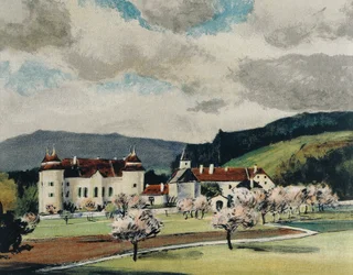 Kasteel Weinzierl bij Wieselburg, ca. 1909