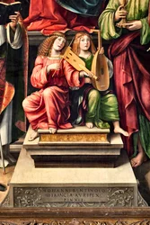 Muzikale engelen, detail (detail)