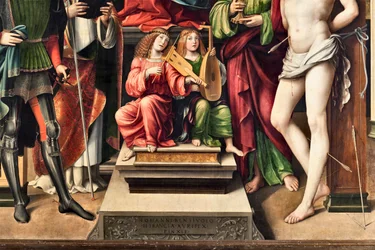 Muzikale engelen, detail (detail)