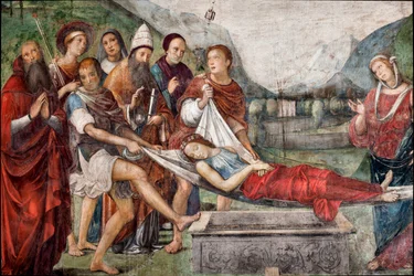 De begrafenis van St. Cecile (detail)