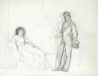 Adelina Patti als Violetta in de opera La traviata door Giuseppe Verdi