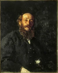 Portret van de Schilder Nikolai Gay