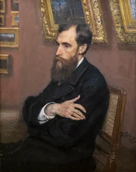 Portret van Pavel Mikhailovich Tretyakov