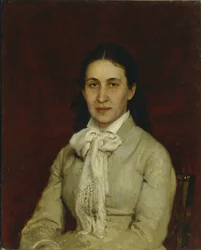 Portret van Yelizaveta Grigoryevna Mamontova 1847-1908, 1878