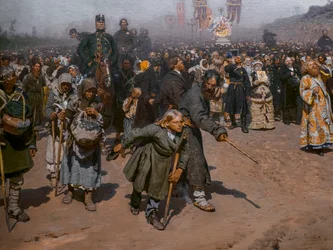 Religieuze processie in de provincie Koersk (detail)