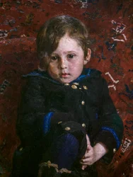 Yuri Repin als kind (detail)