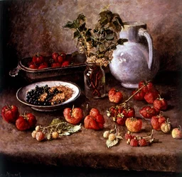 Stilleven met aardbeien 1943