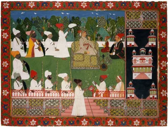 Ajit Singh 1678-1724, de Maharaja van Jodhpur, midden 18e eeuw