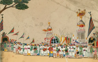 Festivaloptocht, ca. 1800