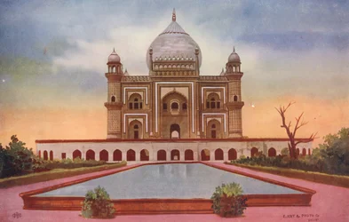 Safdar Jang Tomb, Delhi (kleurenfoto)