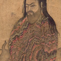 Detail van een derwisj, zittend in contemplatie, c.1650