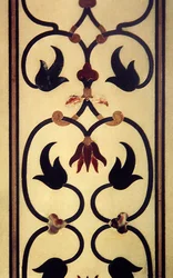 Detail van inlegwerk op een buitenmuur, ca. 1631-54
