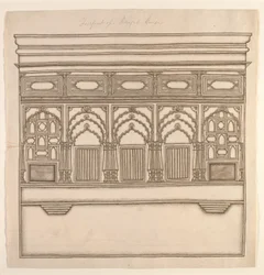 Voorkant van een Bengaals Huis, ca. 1820