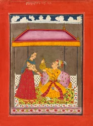Jalandhara Ragaputra, uit een Ragamala, ca. 1740-50