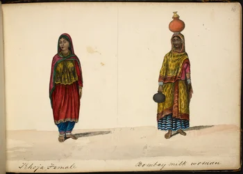 Khoja vrouw; Bombay melkverkoper