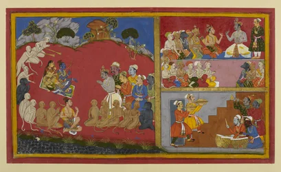 Rāma aanvaardt eerbetoon maar wacht op terugkeer naar Ayodhyā; Vibhīṣaṇa organiseert een durbar voor leiders van apen en beren
