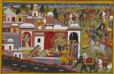 Rāvaṇa spaart Madhu op Kumbhinasi