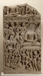 Scènes uit het leven van Boeddha, Sarnath, Uttar Pradesh
