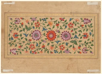 Scrollende bloemenranken, 1755