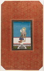 Shah Jahan met een valk, 1875-1900