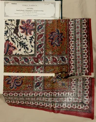 Klein geglazuurd palampore of bedekkingmonster uit Masulipatam in Madras, uit De Collectie van de Textielfabrikanten van India, door John Forbes Watson, gepubliceerd in 1866