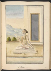 De wijsgeer Valmiki, schrijver van de 