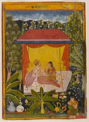 Onbekende Pagina uit een Verspreide Nayika Serie, ca. 1650-1660