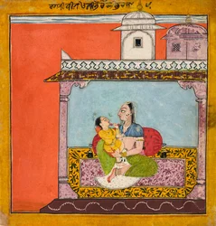 Vilaval Ragini, uit een ragamala, ca. 1690-95