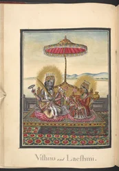Vishnu en Laksmi