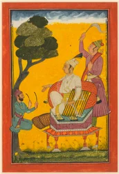 Vivaca Ragaputra, een blad uit de Ragamala-serie