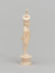 Witte pion, schaakstuk, India, ca. 1820