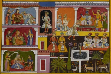 Śatrughna ontvangt Rāma