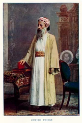 Indiase Inboorlingen: Joodse Priester (gekleurde foto)