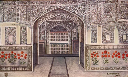 Shish Mahal, Fort Agra (kleurenfoto)