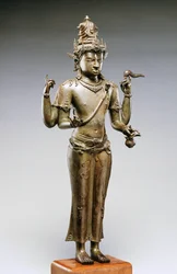 Shiva Mahadeva (brons, goud & zilver)