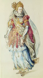 Kostuumontwerp voor een Dame Masquer