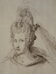 Hoofdtooi, waarschijnlijk voor Anne van Denemarken
