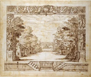 Proscenium en staande scène, c.1635
