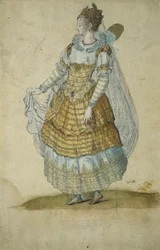 Gemaskeerde gevleugelde figuur
